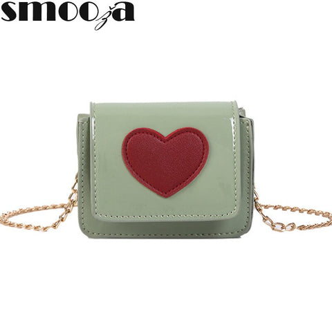SMOOZA Fashion Chain Crossbody PU Leather Women Bags