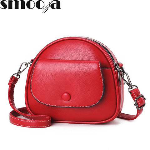 SMOOZA PU Leather Women Shoulder Bag