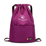 New Casual Drawstring Nylon Woman Backpack Hot Selling Big Capacity Girls Travel Bags