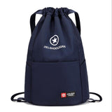 New Casual Drawstring Nylon Woman Backpack Hot Selling Big Capacity Girls Travel Bags
