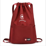 New Casual Drawstring Nylon Woman Backpack Hot Selling Big Capacity Girls Travel Bags