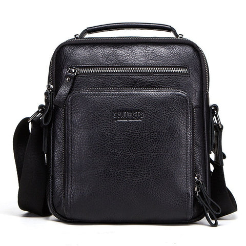 CONTACT'S 100% genuine leather men shoulder bag
