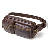 CONTACT'S genuine leather men's belt bag
