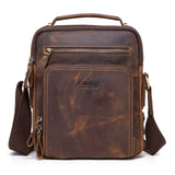 CONTACT'S 100% genuine leather men shoulder bag