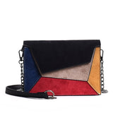 SMOOZA Fashion Quality Leather Patchwork Women Messenger Bag