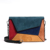 SMOOZA Fashion Quality Leather Patchwork Women Messenger Bag