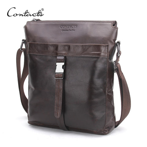 CONTACT'S Genuine Leather Men Messenger Bags