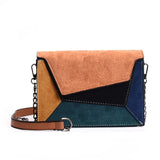 SMOOZA Retro Matte Patchwork Crossbody Bags